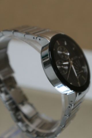 Bulova 96C105 Black Dial Stainless Steel Multi - Function Men ' s Quartz Watch 4