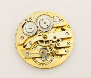Antique 44mm Unmarked Swiss Bar Pocket Watch Movement Ss Dial M536