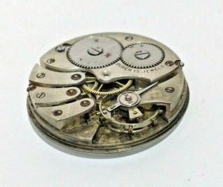 Vintage Pocket Watch Movement Buren 15 Jewels Only