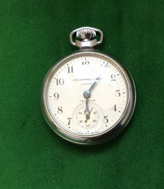 Vintage Ingersoll Triumph Pocket Watch Needs Service.
