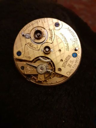 Antique H SAMUEL MANCHESTER Key Operated Mechanical Pocket Watch Movement 3