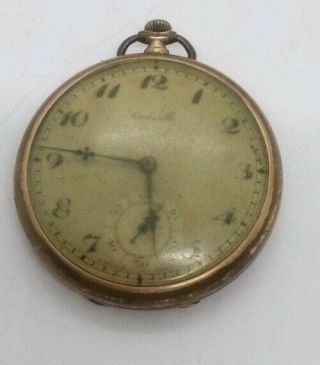 Antique Rolled Gold Swiss Made 15 Jewel Pocket Watch