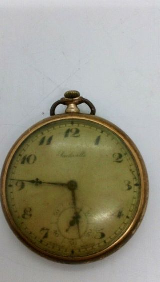 Antique Rolled Gold Swiss Made 15 Jewel Pocket Watch 2
