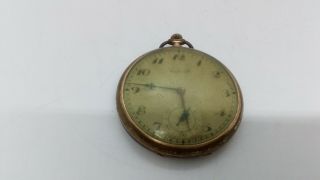 Antique Rolled Gold Swiss Made 15 Jewel Pocket Watch 3
