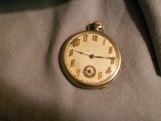 Vintage Standard Watch Co.  Pocket Watch Movement Runs 15 Jewels
