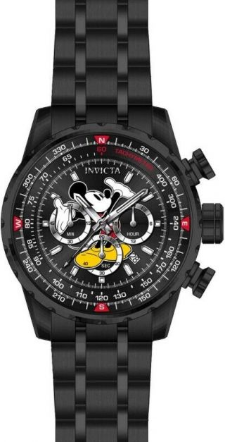 Invicta 26743 Disney Limited Edition Men ' s 48mm Black Steel Chronograph Watch 2