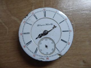 Hampden Watch Company Railroad Antique Pocket Watch Movement