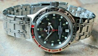 Vostok Amphibian 420270 Russian Mechanical Automatic Wrist Watch Diver