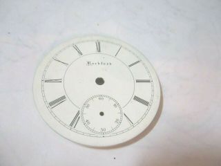 ROCKFORD POCKETWATCH 18 SIZE WHITE DIAL SWISS MADE (MILL BX 21) 3