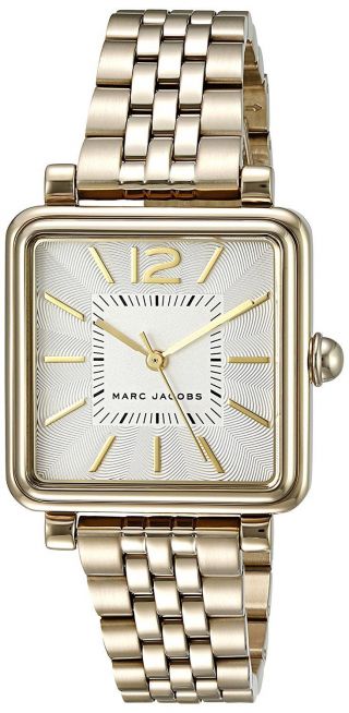 Marc Jacobs Vic Silver Dial Gold Tone Stainless Steel Ladies Watch Mj3462