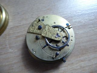 Antique Fusee Pocket Watch Movement Liverpool Windows