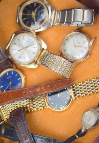 Jewellery Box Of 19 Vintage Watches Quartz And Mechanical Most 5