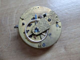 Quality Antique Fusee Pocket Watch Movement Liverpool Windows Jelling System