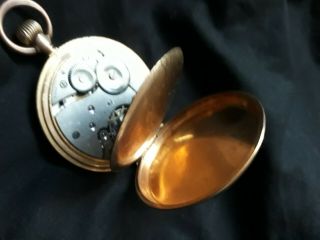 Gold Filled pocket watch Swiss made 15 Jewels missing front worn 3