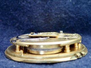 Good English PATENT Fusee Lever Pocket Watch Movement circa1835 4