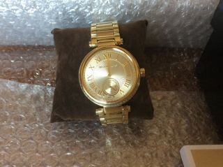Michael Kors Mk5867 Skylar Champagne Dial Gold - Tone Watch,  Box
