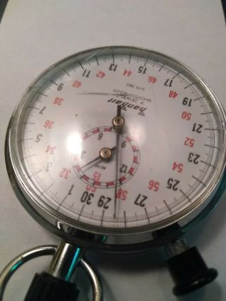 Vintage Hanhart 7 Jewel Shockproof 1/10Sec Stopwatch Stop Watch Germany 5