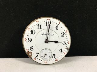 1920s Vintage South Bend 17 Jewel Adjusted Pocket Watch Movement - 610778