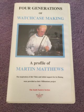 Four Generation Of Watch Case Making Martin Matthews Vhs Video Uk Tape Region 2