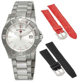 Swiss Legend Paradiso Ladies Stainless Steel Watch Set With 2 Interchangeable
