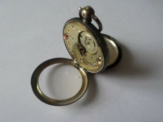 Antique Ladies Sterling Silver Cased Pocket Watch For Repairs Or Spares