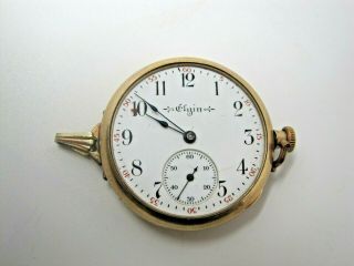 Vintage Elgin Pocket Or Pendant Watch 15j Keystone 10k Gold Filled