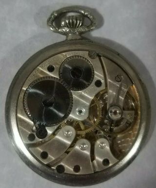 Antique Vintage Buren 12 Size Pocket Watch With Patina
