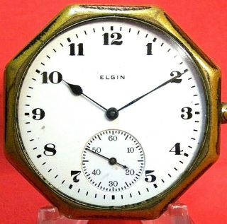101 Year Old Elgin Antique Pocket Watch For Repair Or Parts