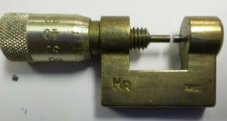 HR Micrometer Midget 0 - 10 mm Swiss Watch Maker ' s Tool 2