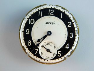 Vintage Pocket Watch Movement Ingraham Jockey 16s For Parts/repair 61