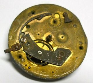 Antique 1800`s Jos.  Corning Liverpool Pocket Watch Movement