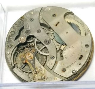 Vintage E.  Howard Mechanical Pocket Watch Movement Rusty Repair 4n