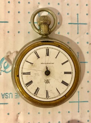 Antique Waterbury Pocket Watch Patented Series L - Not Running