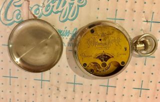 Antique Waterbury Pocket Watch Patented Series L - Not Running 3