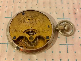 Antique Waterbury Pocket Watch Patented Series L - Not Running 4