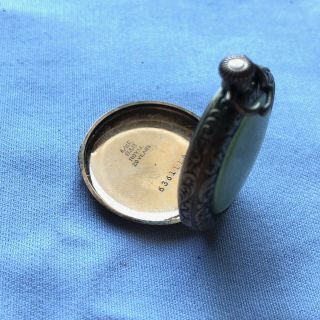 Vintage Antique Elgin Pocket Watch W/ Gold Plated Case 5