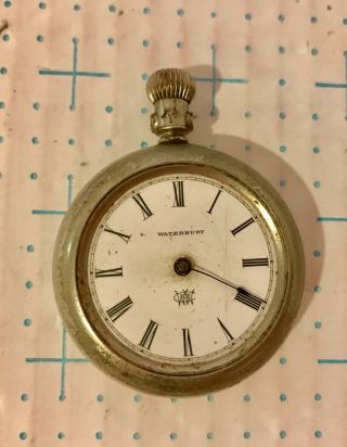 Antique Waterbury Pocket Watch Patented Series L Not Running