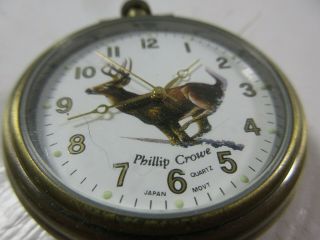 Phillip Crowe Majesti Signature Series Deer Buck Pocket Watch 2 