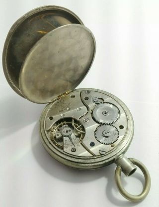 Vintage Pocket Watch N R K Swiss Made Parts