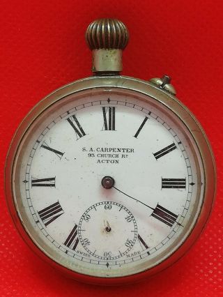 Vintage S.  A.  Carpenter Swiss Made Pocket Watch For Spares