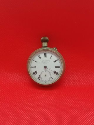 VINTAGE S.  A.  CARPENTER SWISS MADE POCKET WATCH FOR SPARES 4