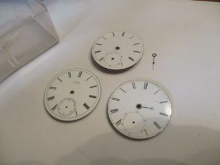 3 Waltham Pocketwatch 18 Size Dials Hunting Case (good For Steampunk)