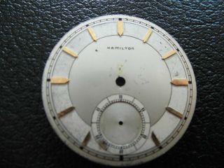 Hamilton Watch Co.  12 Size Dial For Movements Model 400,  401 Serial H50,  000