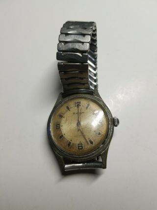 Vintage Baylor 17 Jewel Automatic Mens Wrist Watch