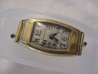 Vintage Gold Fd Antique 1920 Art Deco Lady Hamilton Watch