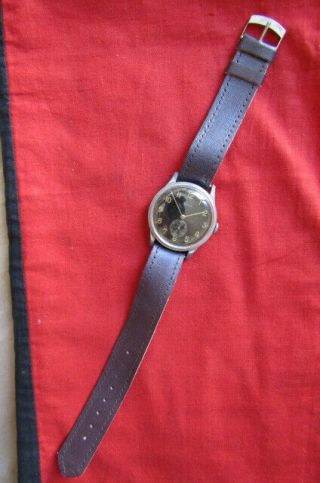 Old Swiss Military Mechanical Wristwatch Watch Jora Period 1940 1950 Not