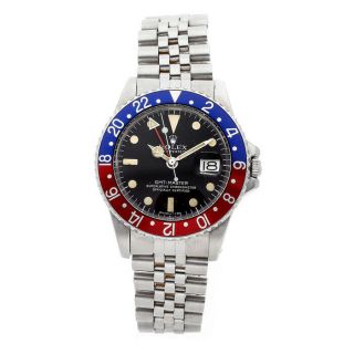 GMT - Master Pepsi Vintage Steel Automatic Mens Jubilee Bracelet Watch 1675 2