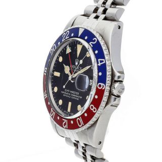 GMT - Master Pepsi Vintage Steel Automatic Mens Jubilee Bracelet Watch 1675 3