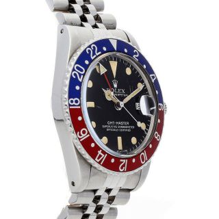 GMT - Master Pepsi Vintage Steel Automatic Mens Jubilee Bracelet Watch 1675 4