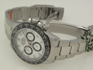 Rolex Daytona 116500 Stainless Steel Ceramic Bezel White Panda Dial 40mm Watch 5
